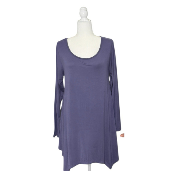 Larace Tunic Top Women M Relaxed Fit Everyday Basic Casual Loungewear Essential - Picture 1 of 10